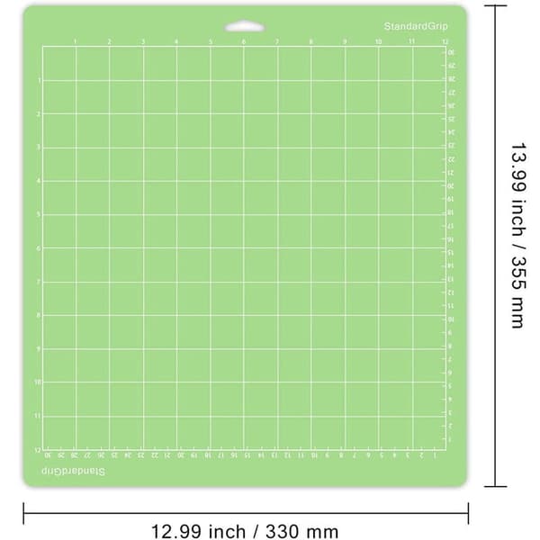 Pakke med 8 skæremåtter til 30,5 x 30,5 cm StandardGrip Holdbar klæbemiddel til Explore One/Air/Air 2/Maker