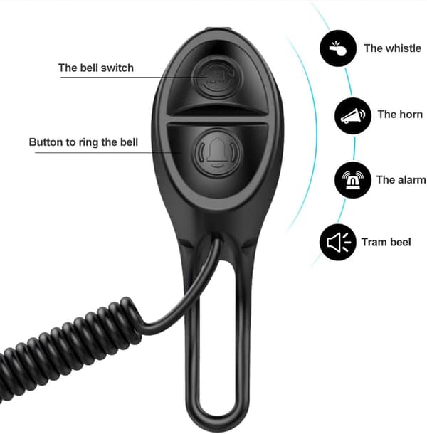 Cykelklocka USB Uppladdningsbar 120 DB Osynlig Cyc