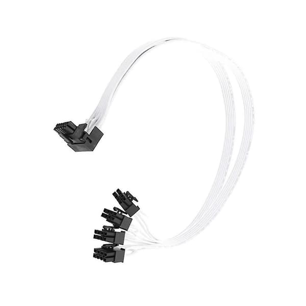 1 stk 4xcpu 8-pin til 16-pin han Pci-e 5.0 12vhpwr Rtx4090 90 Elbo