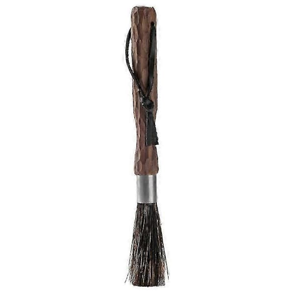Professional Coffee Brush, Coffee Grinder Brush with Natural Bristles, Espresso Brush with Walnut Handle