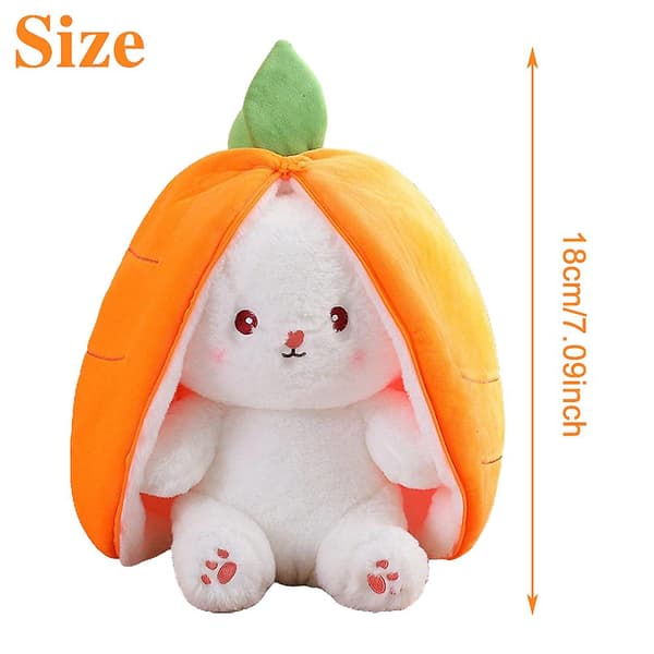 Easter Bunny Carrot Plush Toy Gift Hide And Seek Stuffed Animal Rabbit Soft Doll 2pcs 2pcs
