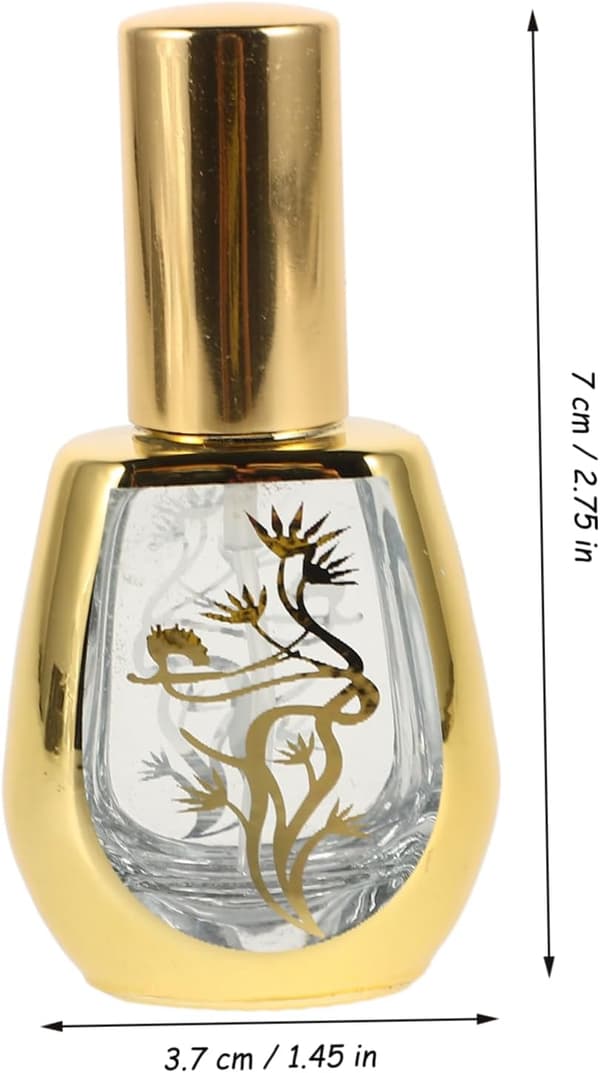 2 Pieces 10ml Glass Perfume Bottles Refillable Portable Spray Bottles for Aromatherapy