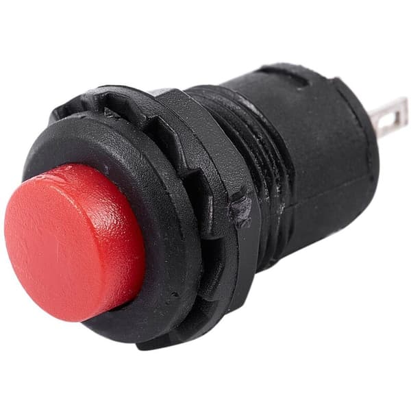 5 x 12 mm Car Boat Latching Push On/Off Button 125V 250V Red
