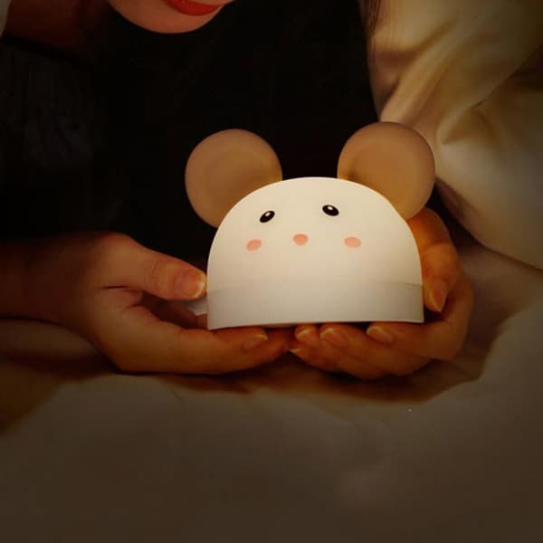 Cute Kids Clock Children Alarm LED Night Light Rechargeable Timer Countdown Student Alarm Clock Kids Home Decor