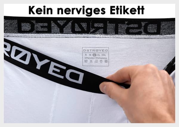 Bokser-shorts for menn 4-pakning undertøy for menn