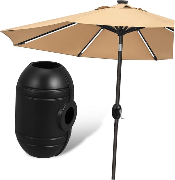 (12×7×7cm) Udendørs Parasol Tilbehør Terrasse Parasol Tilbehør Parasolfod Udendørs Parasol Erstatning