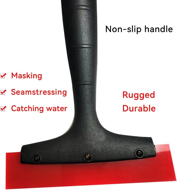 Small Rubber Squeegee, Window Squeegee with Handle, Silicone Window Squeegee, Flexible Rubber Squeegee, Small Shower Squeegees 4 pcs