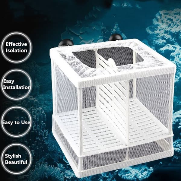Aquarium Fish Breeding Box Baby Fish Hatchery Isolation Net Aquarium Hanging Aquarium Accessories