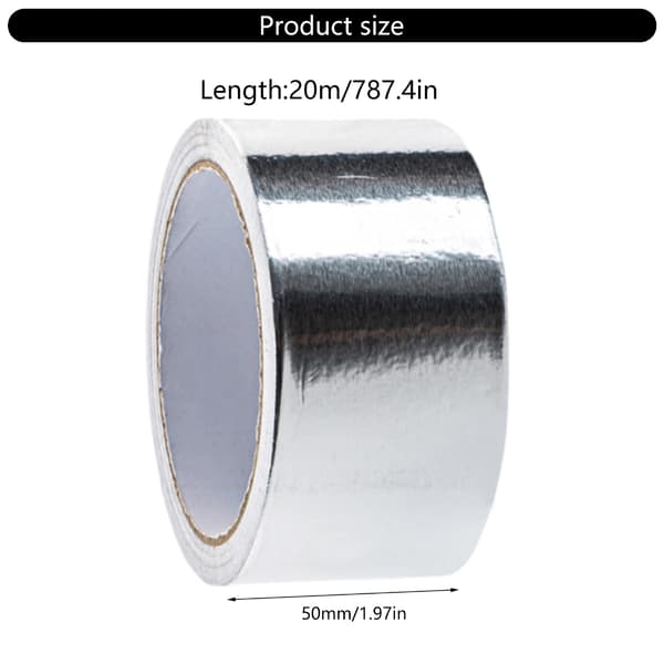 Trægrenforbinding til havearbejde 50mmX20m Aluminiumsfolietape