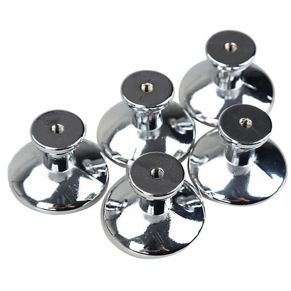 5X Ceramic Wardrobe Drawer Cabinet Pull Handle Knob (Silver)