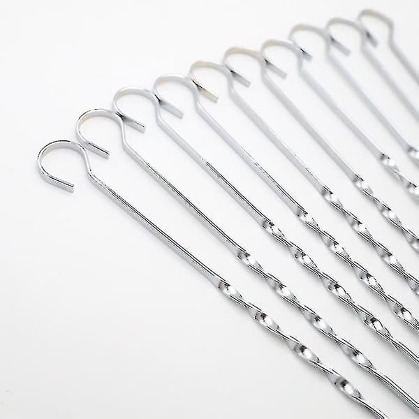 20 stk BBQ-spyd Flade Metal Grillspyd Rustfrit Stål Shish Kabob Pinde