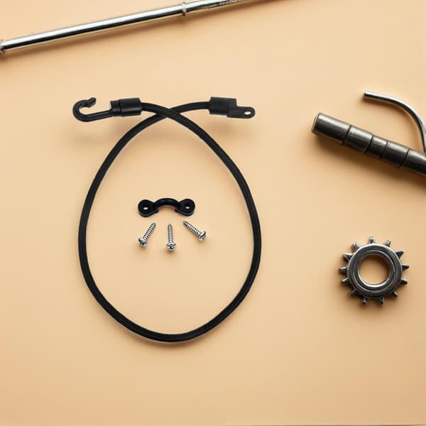 6-pack kajak-bungee-snöre-rem-kit med krokar och skruvar – 37,5 cm