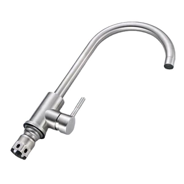 Kitchen Faucet, Single-Hole Kitchen Mixer, 360° Rotation, High Spout, St