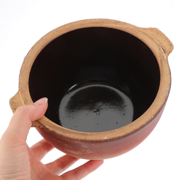 Kitchen Pot Stew Pot 700ml Ceramic Clay Double Handles Fast Heating Household Pot Essential