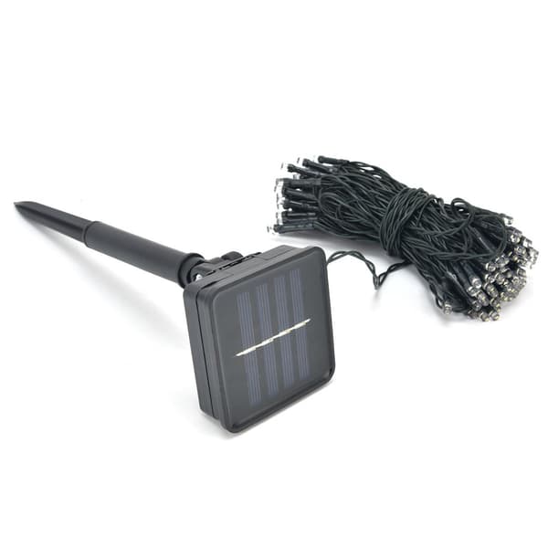 12m solcellelyskæde, 8 lystilstande, 100 LED-lys, IP44 KLB