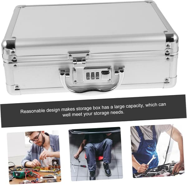 Portable Aluminum Alloy Tool Case with Handle Design and Anti-collision Protection