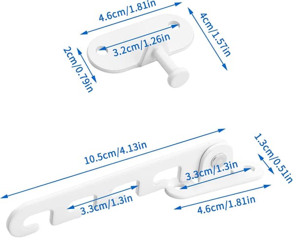 Pieces Ikkunarajoitin, Ikkunarajoitin Ikkunanavausrajoitin Ruuveilla, Säädettävä Ikkunarajoitin Wi