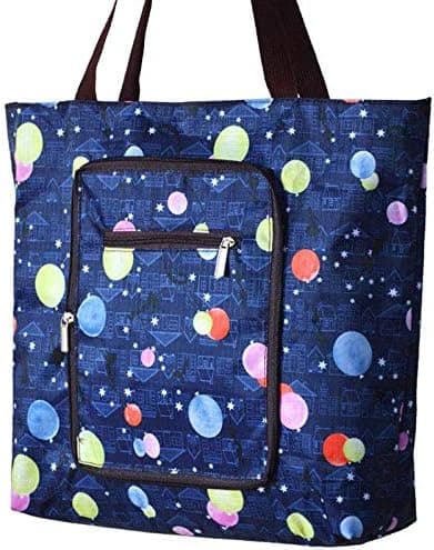 Creative Waterproof Foldable Large Shopping Bag Travel Bag with Side Pocket