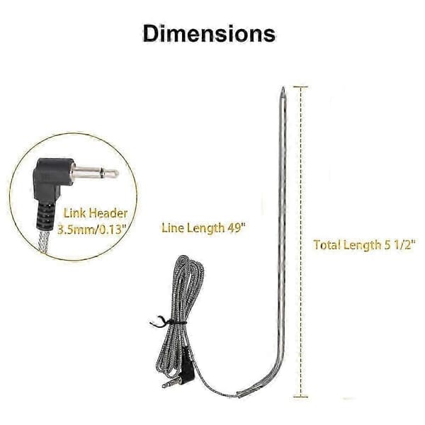9004190170 Meat Temperature Probes - Replacement Part Suitable for Masterbuilt Gravity Series 560/800/1050 Digi
