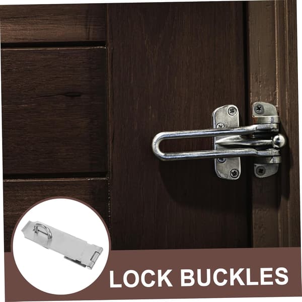 Stainless Steel Door Lock, Security Bolt Screw Lock for Home and Office Use