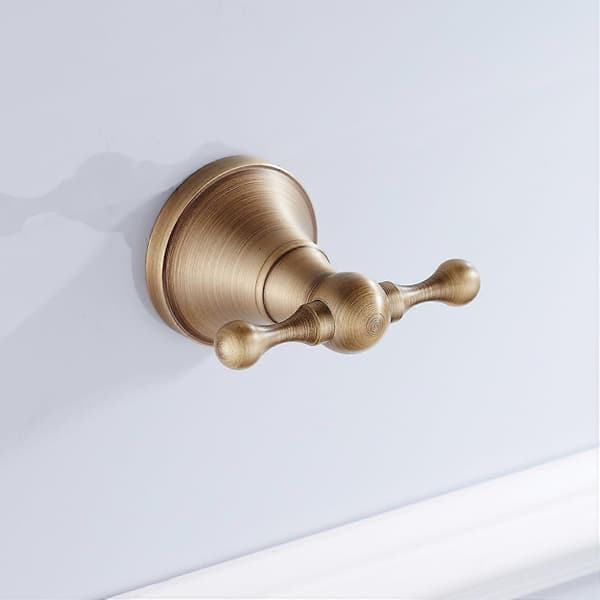 Flying Towel Hook, Kitchen Bathroom and Bedroom Bathroom Accessories, Brass Robe, Wall Screw Mounting, Brushed Bronze.