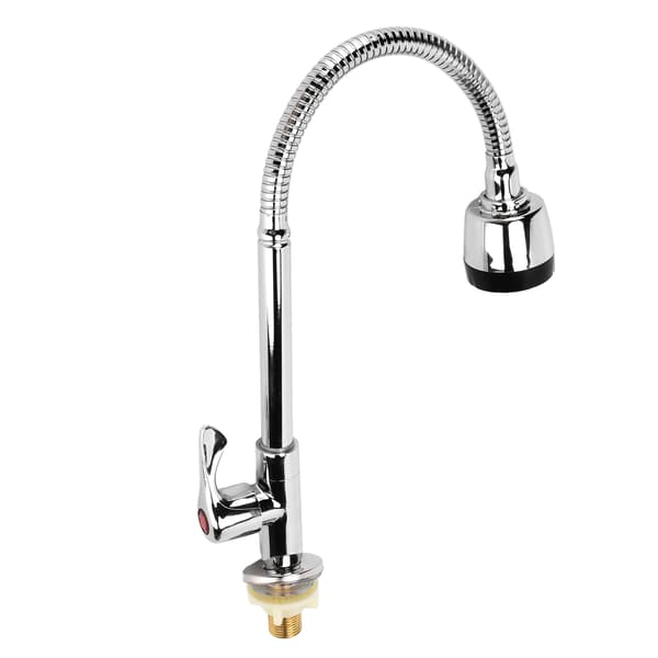 Kitchen Faucet Rotated 360 Degrees Adjust Water Volume Easy Install Rustproof Pull-Down Kitchen Faucet Copper Vertical Universal