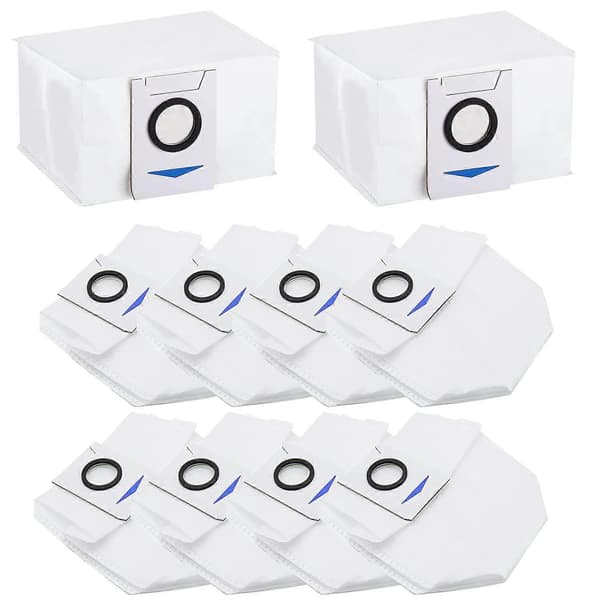10-pak støvsugerposer til Ecovacs Deebot X1 Omni sugestation til Ecovacs Deebot X1 Omni, reservedele til