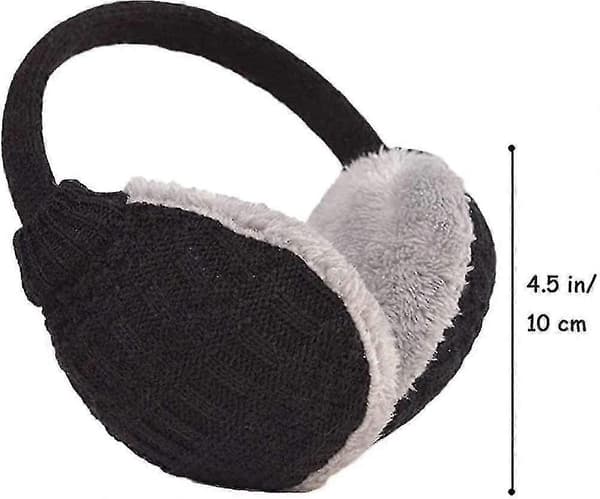Vita Ørevarmer Kvinder Piger Mænd Ski Tilbehør Fluffy Foldbare Polar Fleece Stof