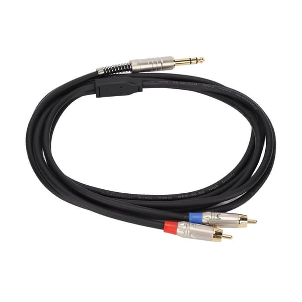 1/4\" TRS til Dual RCA-kabel Forgyldt stik 6,35 mm KLB