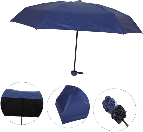 Mini Compact Umbrella Lightweight Foldable Design for Travel UV Protection Sun and Rain Blocking for Daily Use