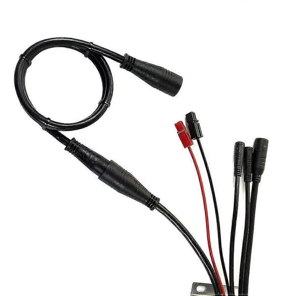 9-bens hjulnavsmotorkabel 60 cm Ebike Motor Forlængerkabel Hun Til Han-stik Kompatibelt E-cykeltilbehør 1 stk (sammenfiltring)