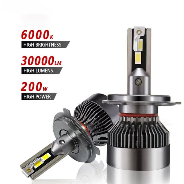 H7 LED-lamput 30000LM 200W 24V autoihin, 6001K valkoinen