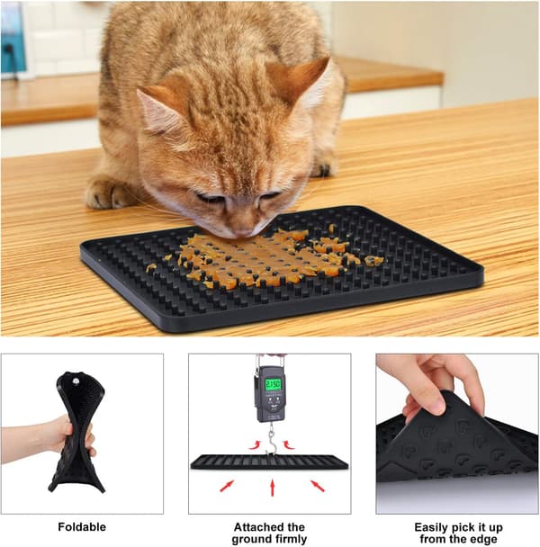 2-pakke vanntette hundematter, perfekt for fôring av yao