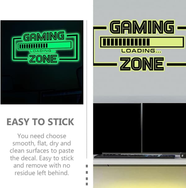 Fluorescent Wall Sticker Charging Wall Sticker PVC Reflective Easy to Apply Creative Unique Chic for Room and Party Decoration