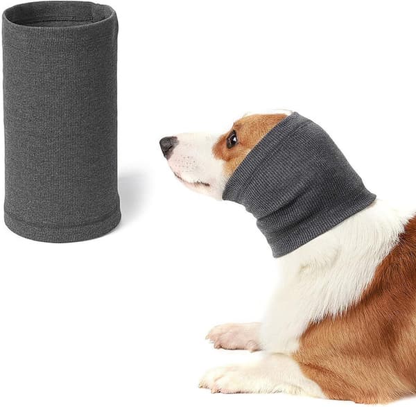 Høreværn til hunde - Ørekopper til hunde - Hundehøreværn - 1 stk. - Grå - S - Egnet til hovedomkreds 25-41 cm