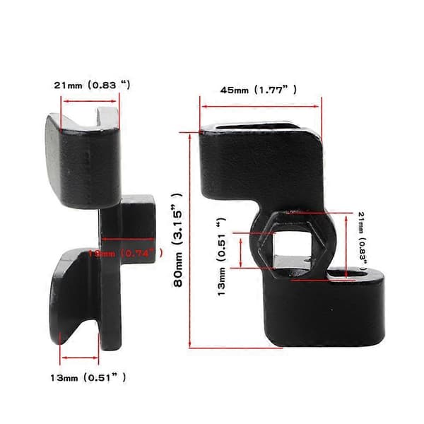 Wrench Extender Compatible with 1/2 Inch Drive Breaker Bars Universal Wrench Extension Tool for Leverage Bar