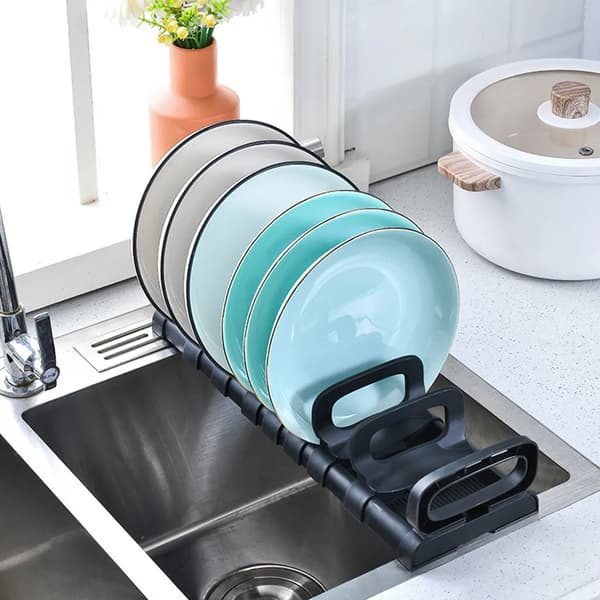 Dish Drainer Rack, Space Saving, Not Easy to Damage, Keeps Dishes Dry/Clean, Non-Slip, Multifunctional Dish Drainer Rack