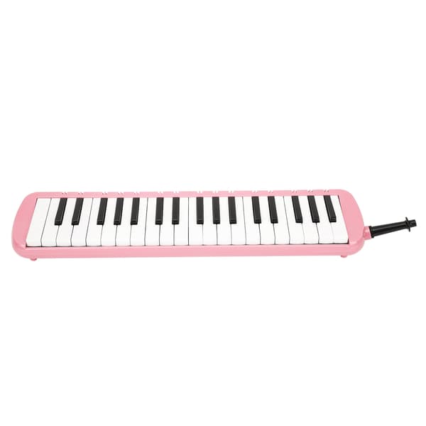 Melodica 37 tangenter keyboard blæseinstrument til begyndere professionel træning pink