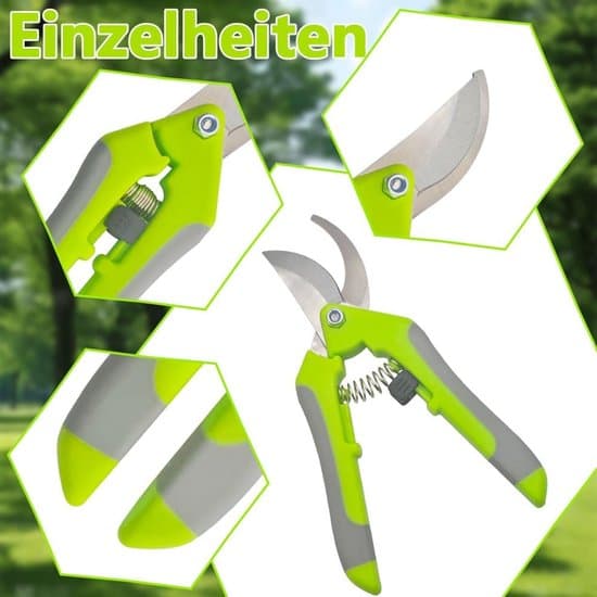 Pruning Shears - Pruning Scissors - Garden Scissors - Waterproof - Stainless Steel and Heat Resistant - Suitable for Pruning Garden Plants