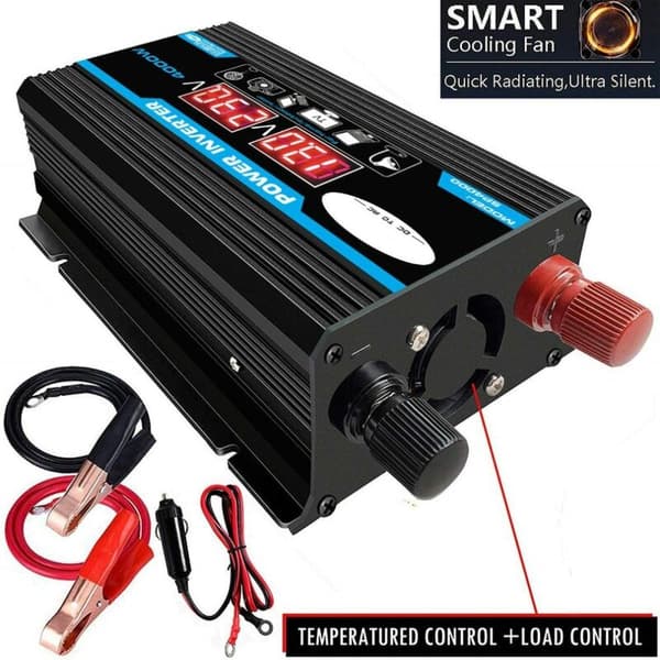 Inverter 12v til 220v/110v LED Bil Strømomformer Oplader Adapter Dobbelt USB Spændingstransformator Modificeret Sinusbølge 12V-220V