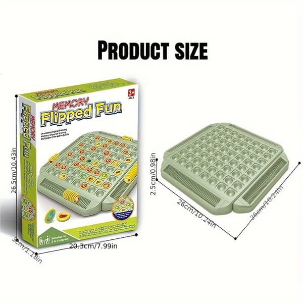 STEM Flipped Memory Chess Board Toys, Classification Activity Educational, Suitable for Birthdays, Thanksgiving, Back-to-School Gifts