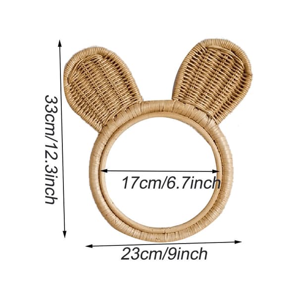 Rattan Frame Decor Wall Frames Decor Frame, Hanging Frame Wall Decor, Not Included