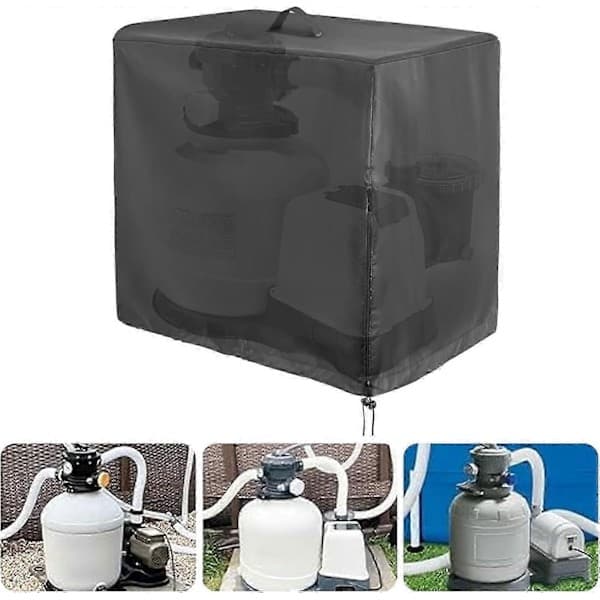 Pool Pump Cover, 84x61x86 cm, Pool Pump Protector, Sand Filter Cover, Above Ground Pool Pump Cover, UV Resistant, Suitable for [D]