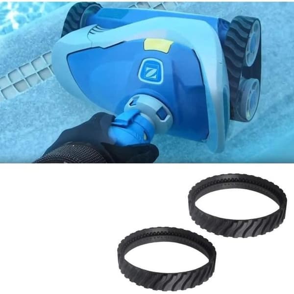 Zodiac MX6 MX8 MX9 Pooltillbehör - Set med 2 anpassningsbara spår - Gummi - Enkel installation