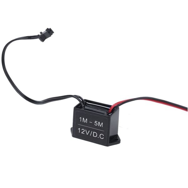 1M EL Fleksibel Neon Par LED Lys Bilslange Rør + 12V Inverter - Rosa