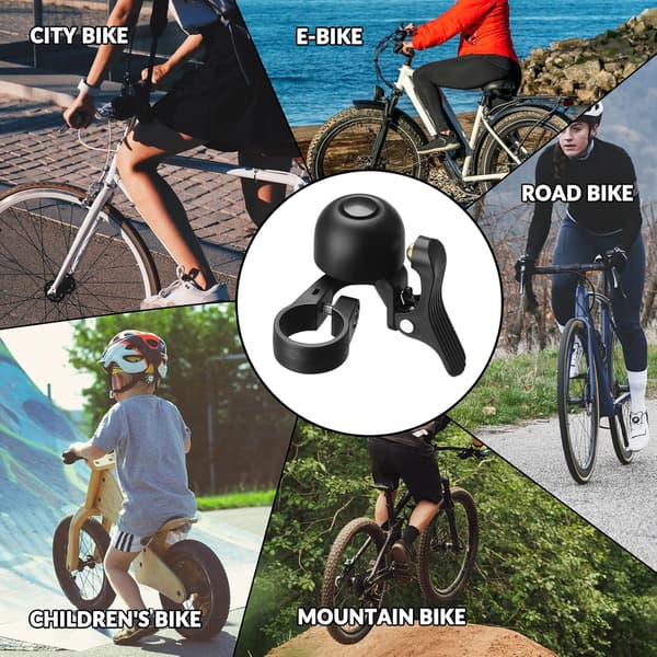 Cykelklocka Mini Cykelklocka Vänster/Höger 100 dB Hög och Dold Kopparlegering Styrklocka för Cykel Barncykel MTB