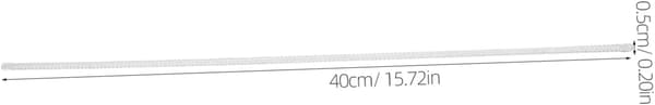 30 stk. metalskruestik korsetben til shapewear støtte sølv 0,5 * 40 cm