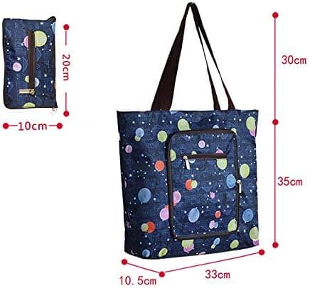 Creative Waterproof Foldable Large Shopping Bag Travel Bag with Side Pocket