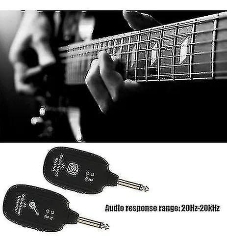 Xvive U2 Trådløst Gitarsystem, Oppladbar 2.4GHz Sender og Mottaker for Gitar og Bass