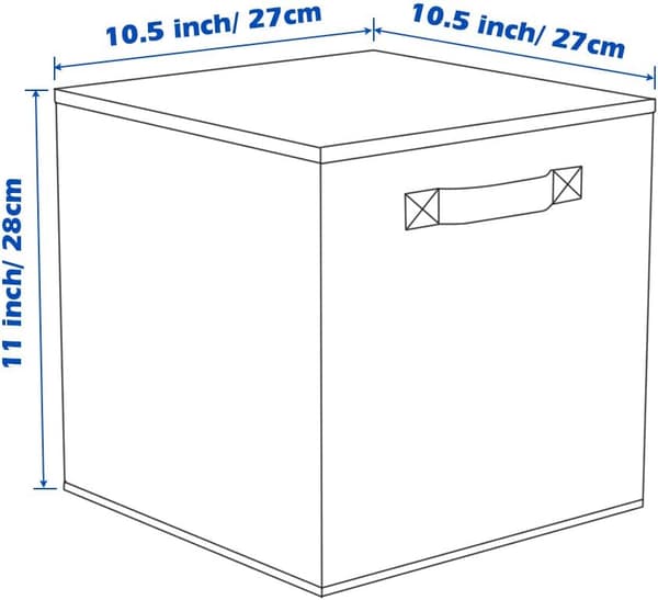 Fabric Storage Box, 2 Pcs Foldable Storage Cube, Cube Shape, Light Purple